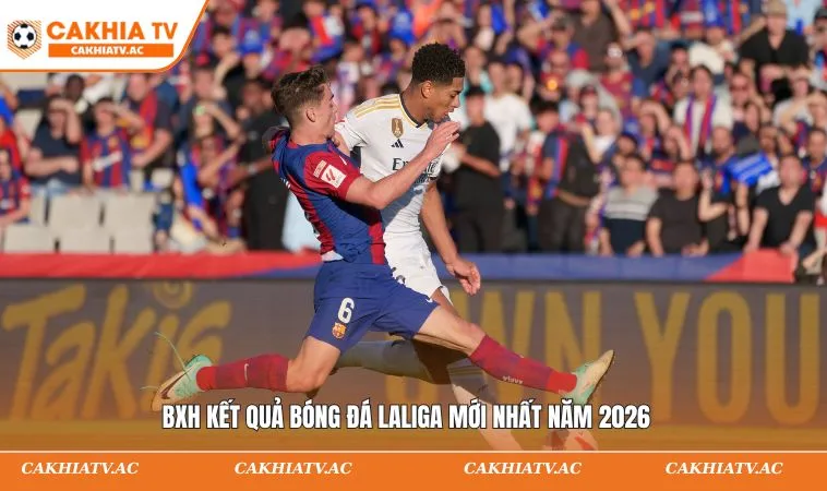 Kết Quả Bóng Đá Laliga - Cập Nhật Chính Xác Từ CAKHIATV 1 BXH kết quả bóng đá Laliga mới nhất năm 2026