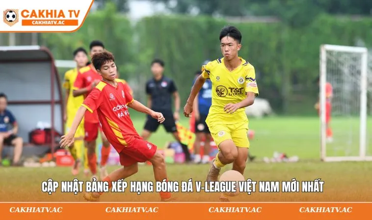 Cập nhật bảng xếp hạng bóng đá V-League Việt Nam mới nhất