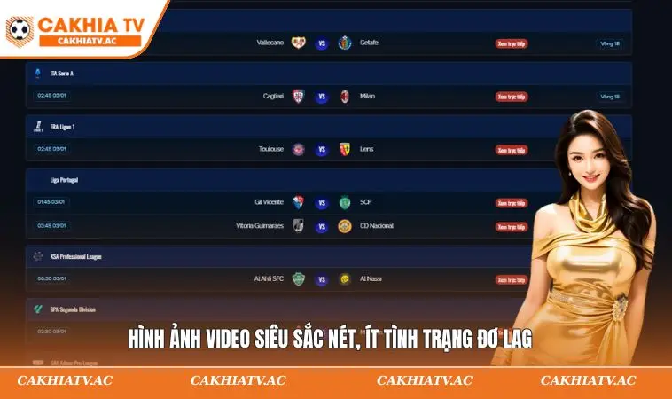 CAKHIATV | CAKHIATV – Xem Trực Tiếp Bóng Đá CAKHIA TV Miễn Phí 2026 10 Video siêu sắc nét, ít tình trạng đơ lag