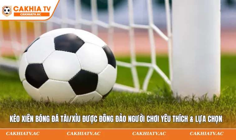 Kèo xiên bóng đá Tài/Xỉu được đông đảo người chơi yêu thích & lựa chọn