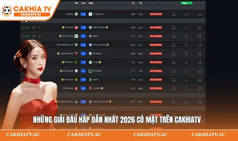 CAKHIATV | CAKHIATV – Xem Trực Tiếp Bóng Đá CAKHIA TV Miễn Phí 2026 14 Những giải đấu hấp dẫn nhất 2026 có mặt trên CAKHIATV